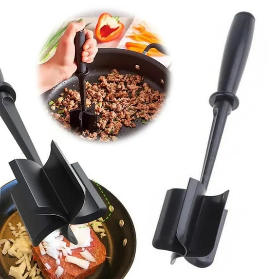 Handheld Meat Chopper & Masher with 5 Blades