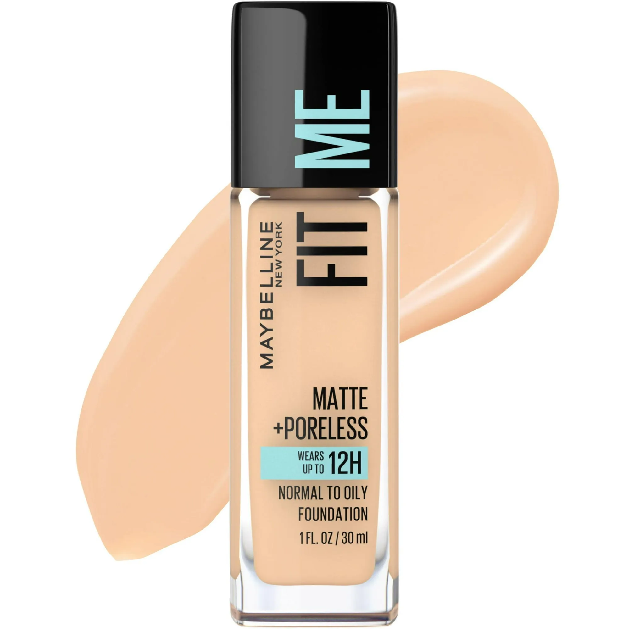 Maybelline Fit Me Matte + Poreless Foundation, 120 Classic Ivory (1oz)