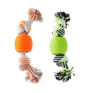 Vibrant Life Double Dental Dog Rope Toy, Small (1 Pack)