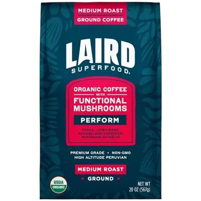 Laird Superfood Mushroom Coffee ground bag